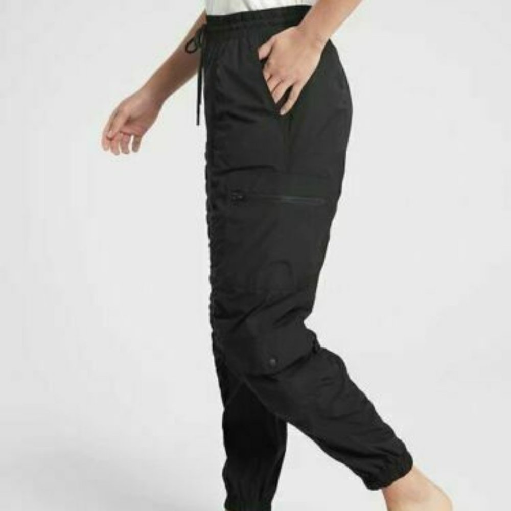 Athleta Parachute Jogger lounge pants size 4 Black